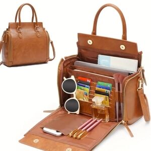 Elegant Brown Crossbody Bag